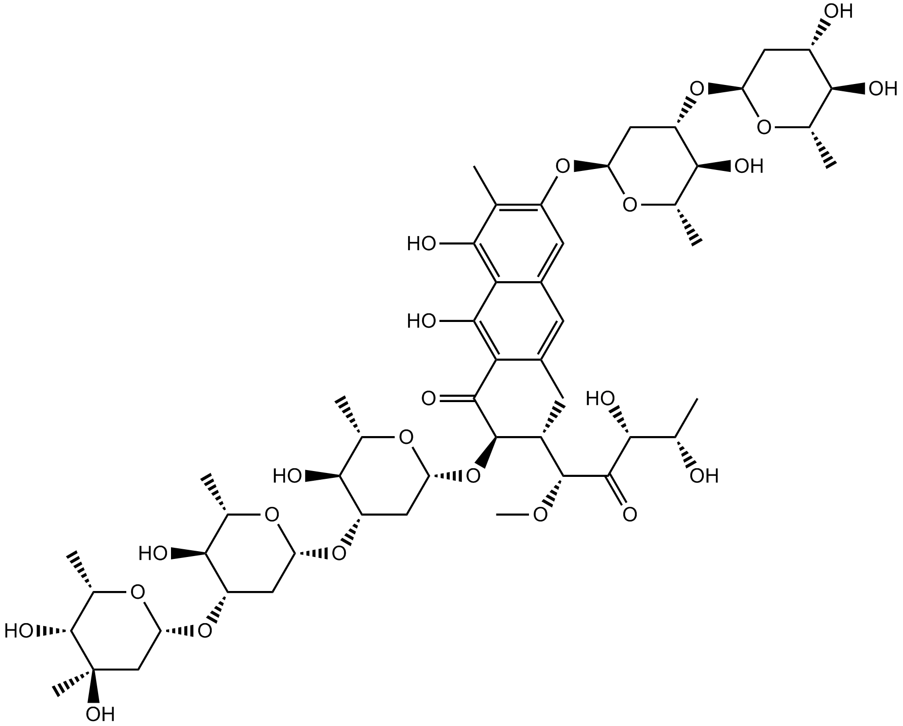 Mithramycin A  Chemical Structure