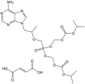 Tenofovir Disoproxil Fumarate Chemische Struktur