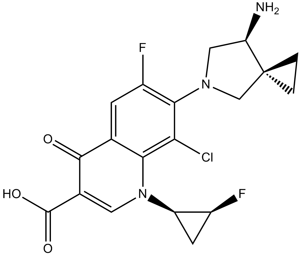 Sitafloxacin 化学構造