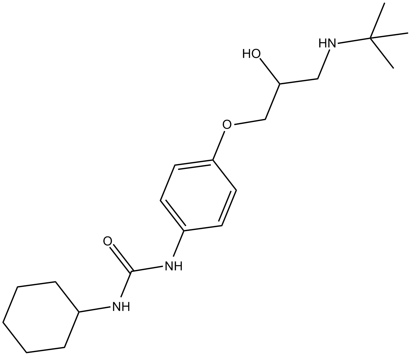 (±)-Talinolol 化学構造