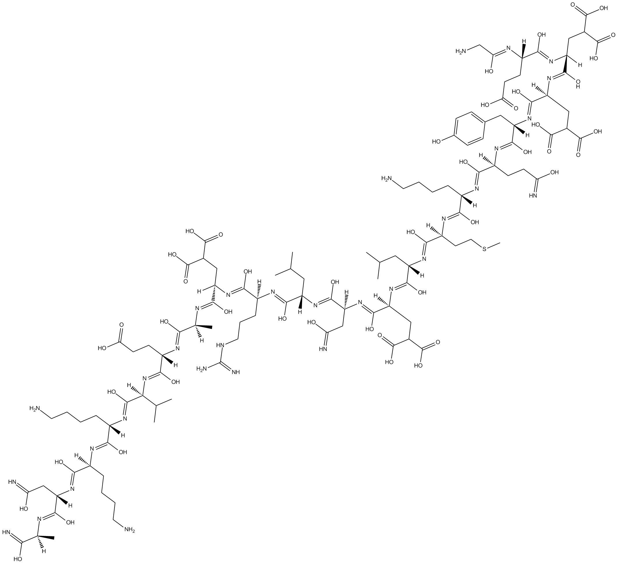 Conantokin-T 化学構造
