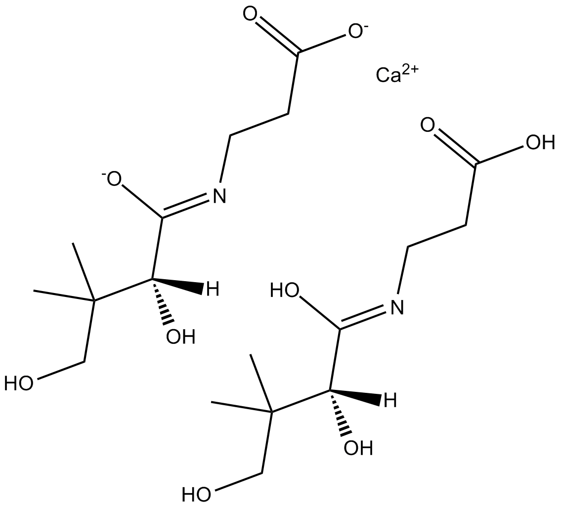 Calcium D-Panthotenate التركيب الكيميائي