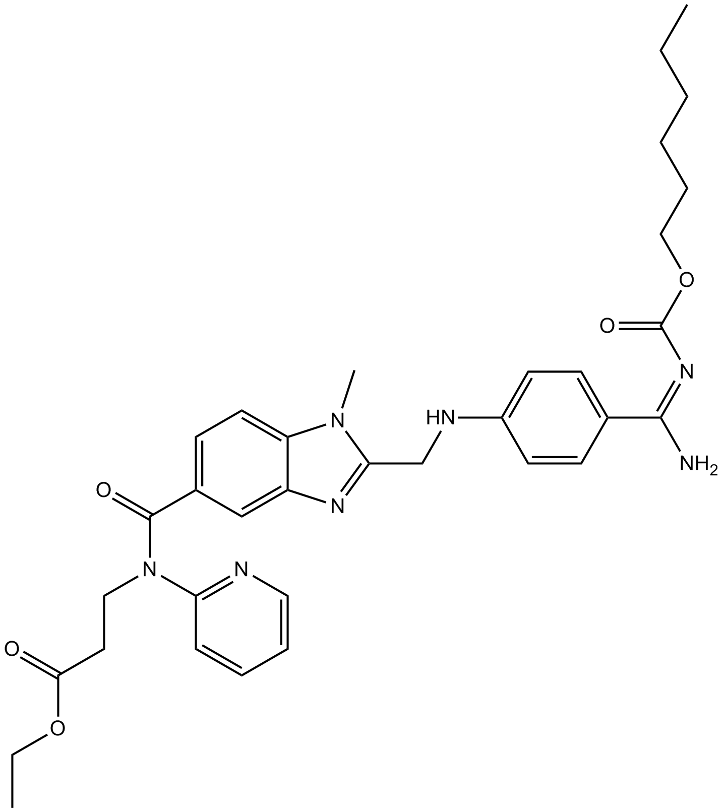 BIBR-1048 Chemische Struktur