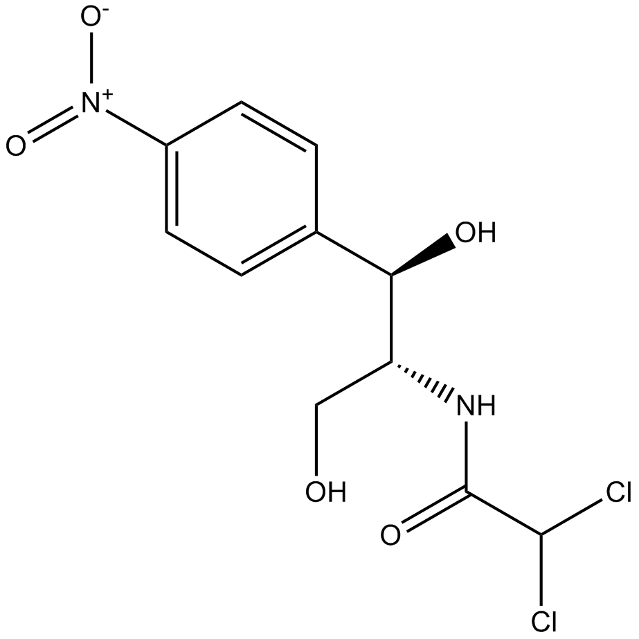 Chloramphenicol 化学構造