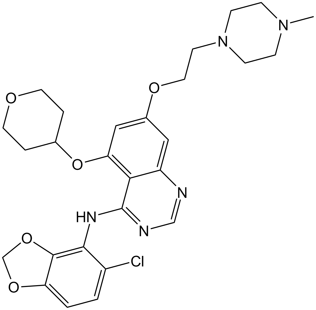 Saracatinib (AZD0530)  Chemical Structure
