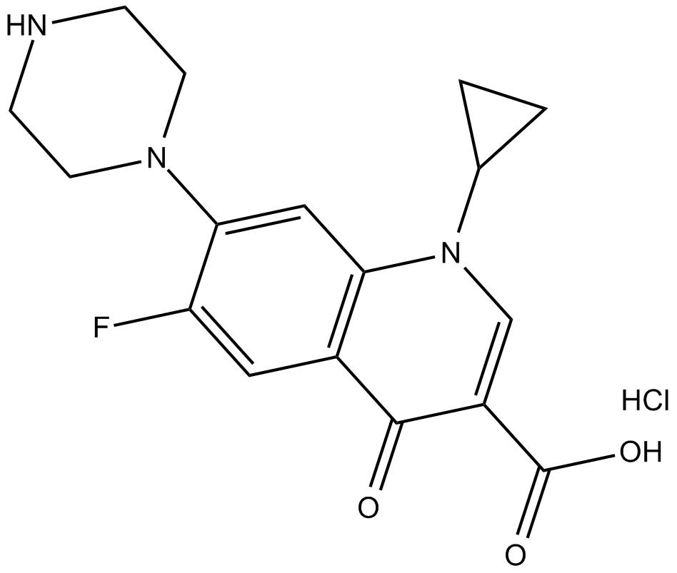 Ciprofloxacin (hydrochloride) 化学構造
