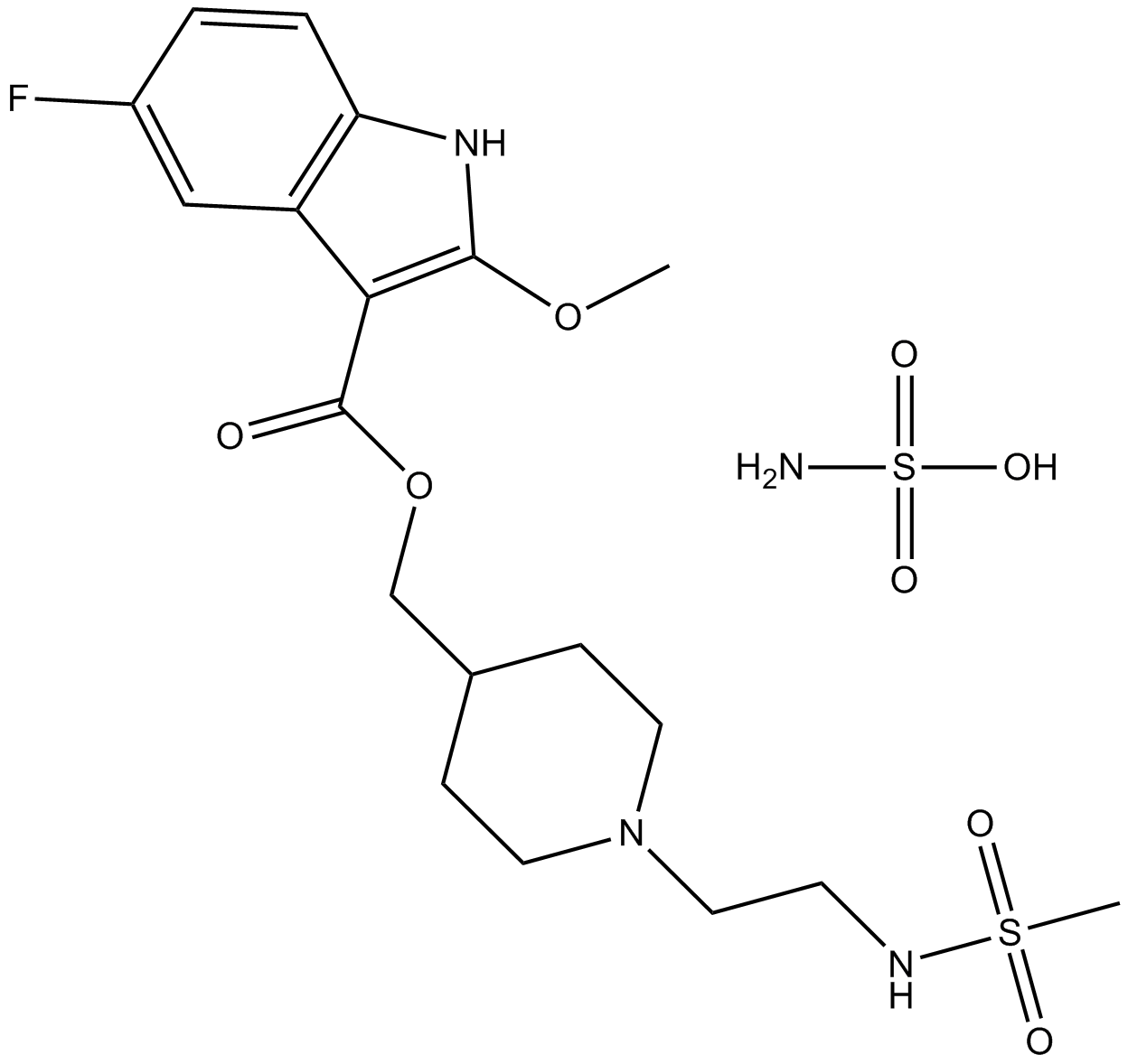 GR 125487 sulfamate  Chemical Structure