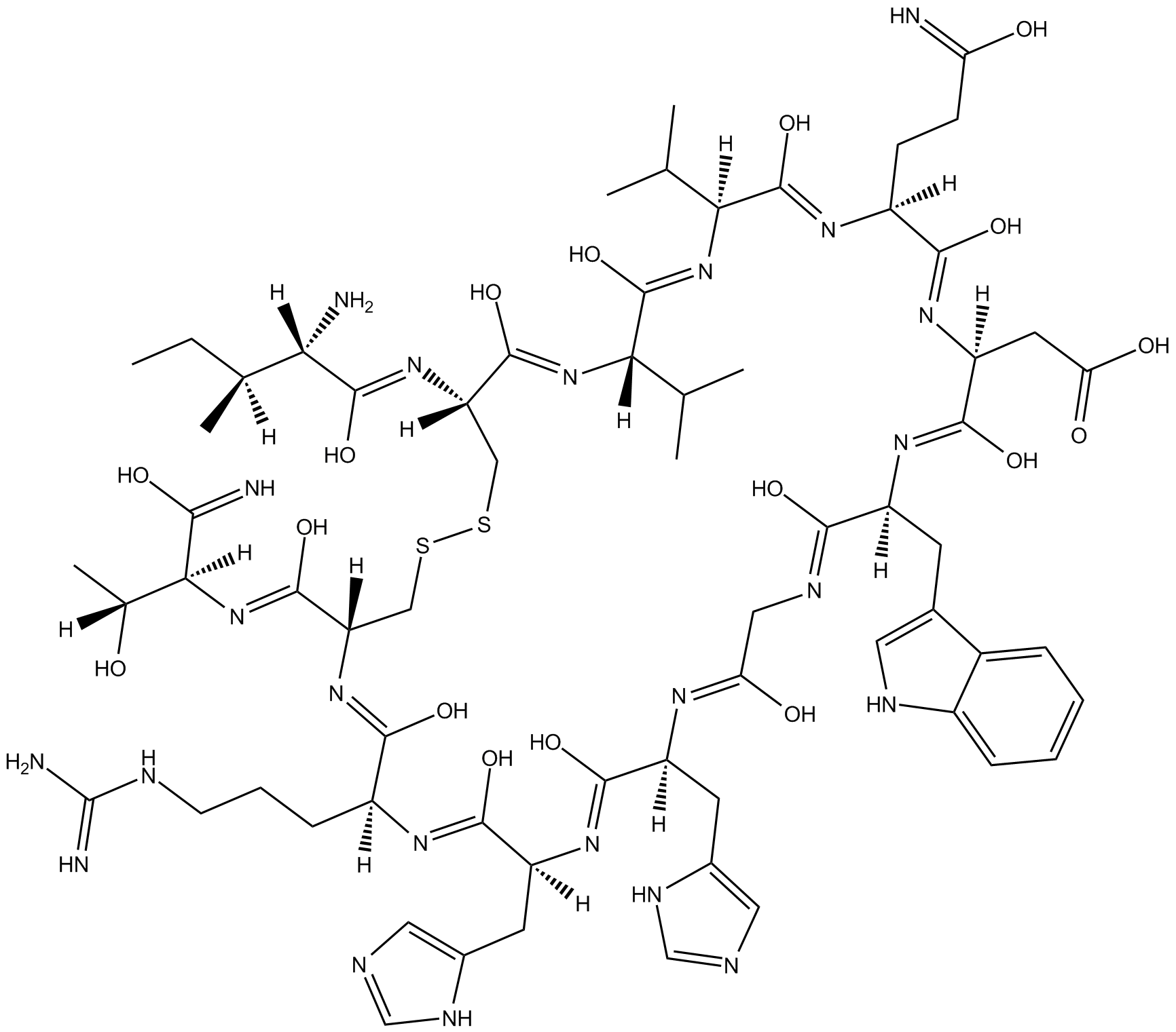 Compstatin  Chemical Structure