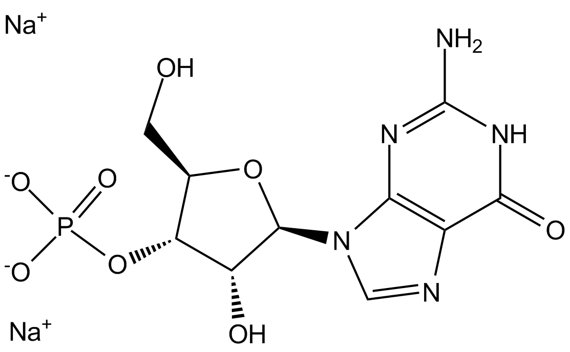 Guanosine-2'(3')-monophosphate disodium salt التركيب الكيميائي