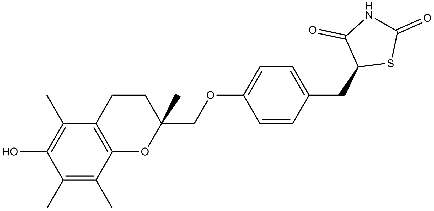 Troglitazone  Chemical Structure