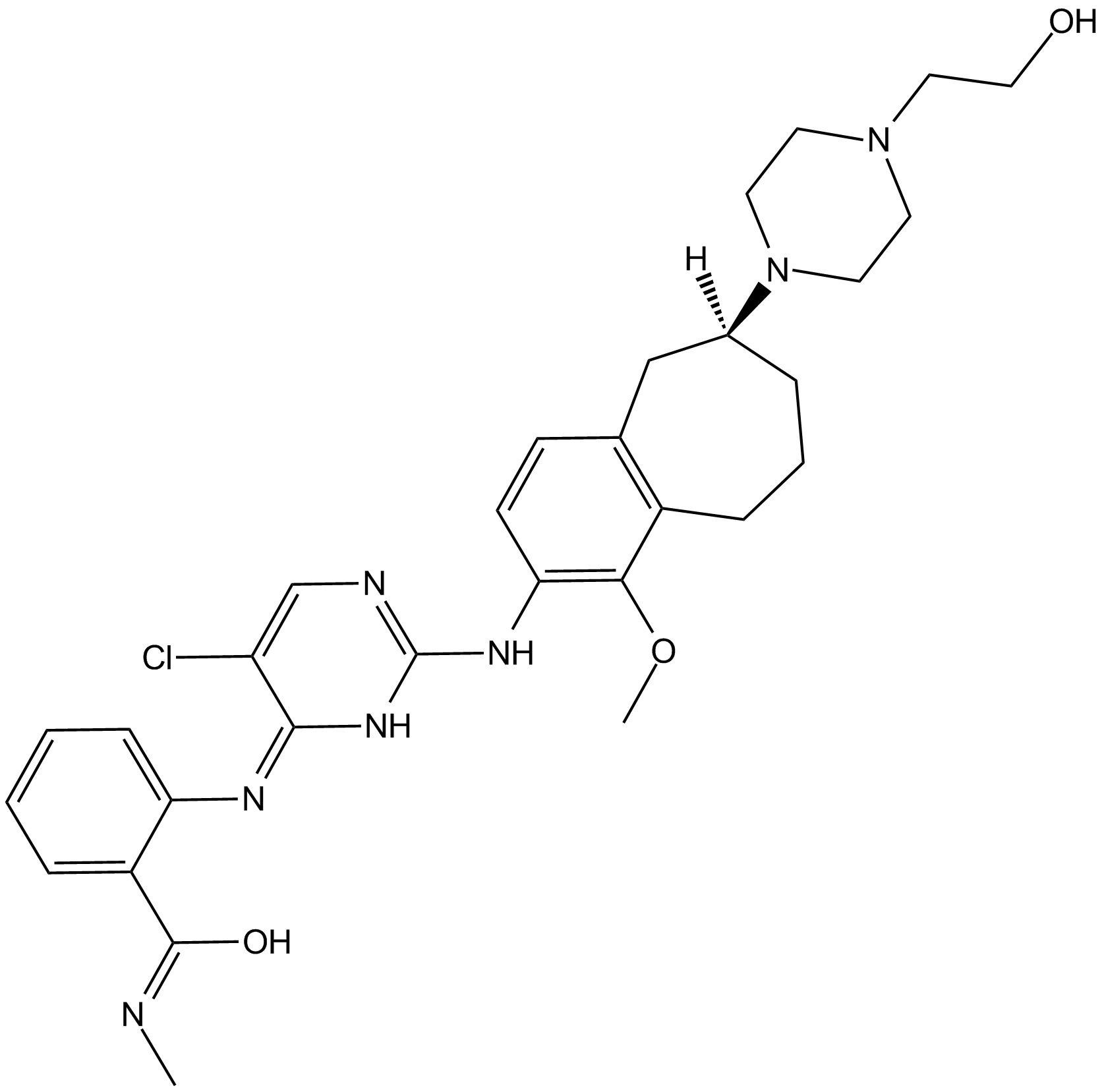 CEP-37440 Chemische Struktur