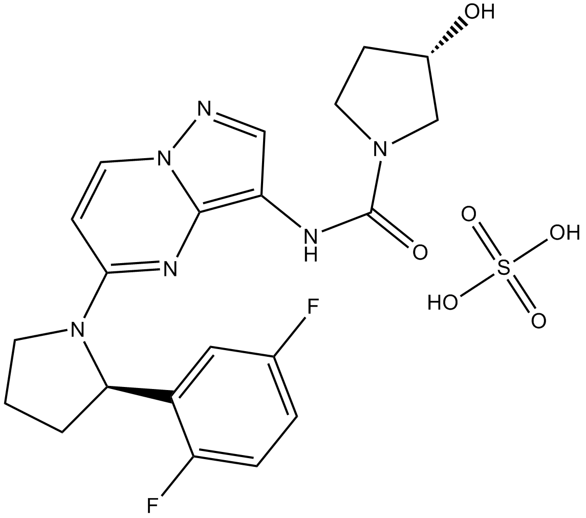LOXO-101 (Larotrectinib) sulfate  Chemical Structure