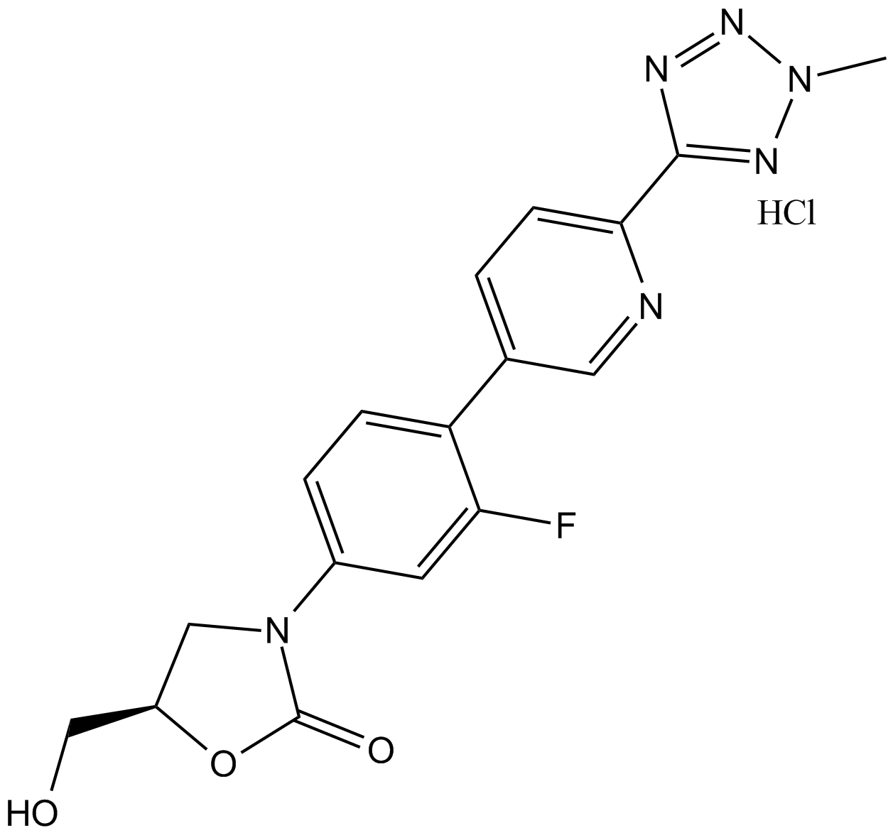 Tedizolid HCl 化学構造