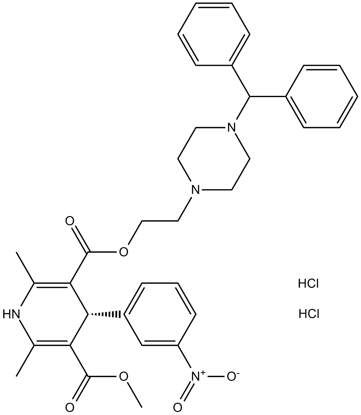 Manidipine 2HCl 化学構造