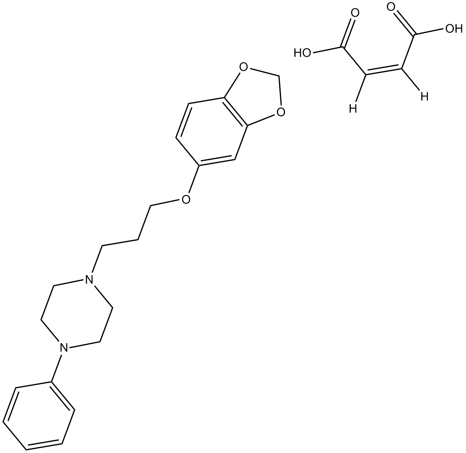 BP 554 maleate 化学構造