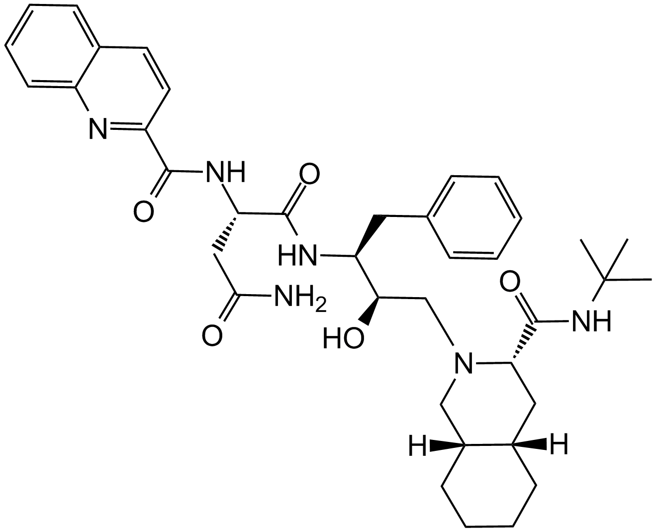 Saquinavir  Chemical Structure