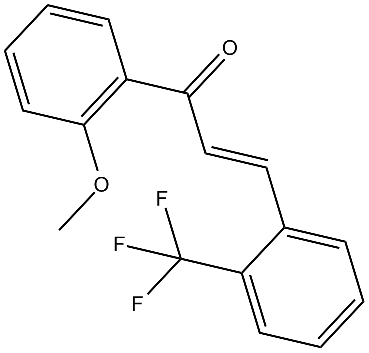 2-Trifluoromethyl-2'-methoxychalcone  Chemical Structure