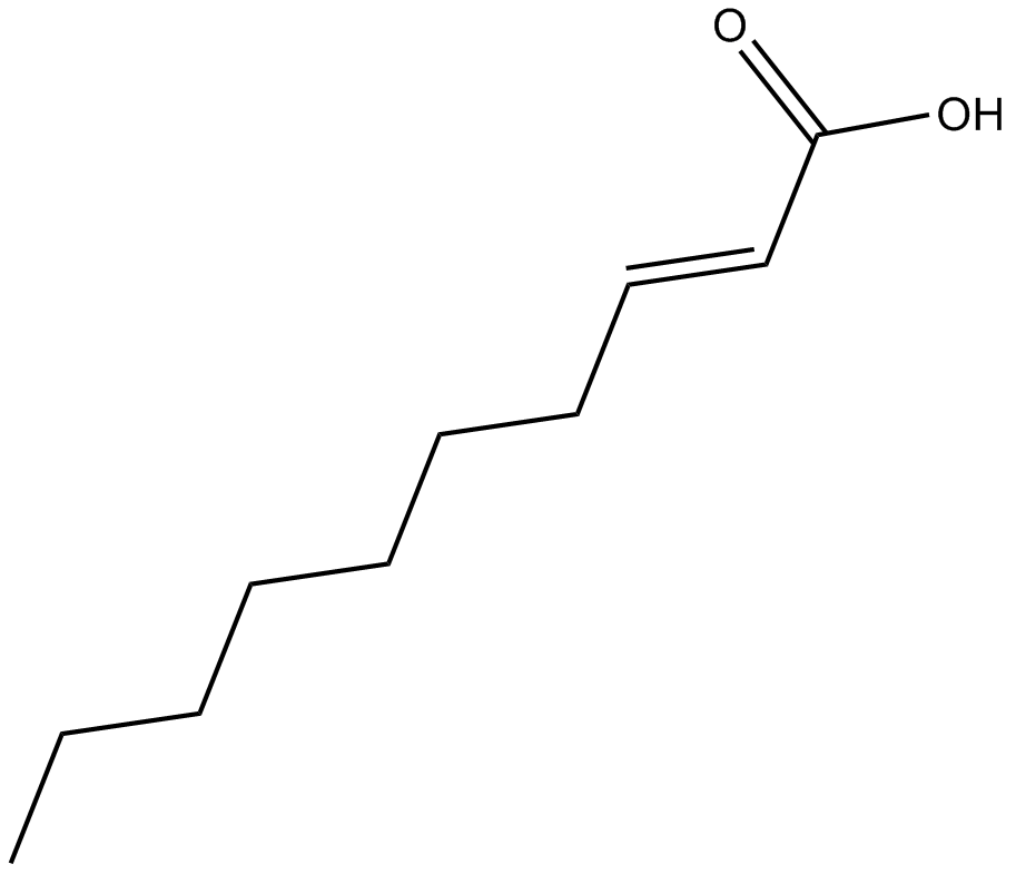 (E)-2-Decenoic acid 化学構造