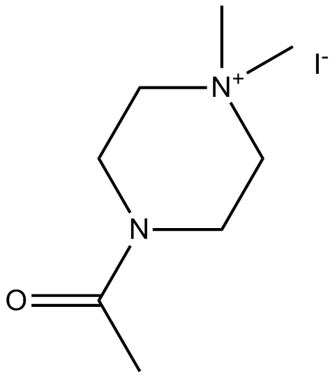 4-Acetyl-1,1-dimethylpiperazinium iodide 化学構造