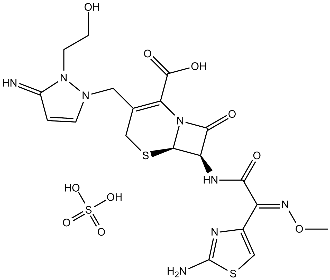 Cefoselis Sulfate  Chemical Structure