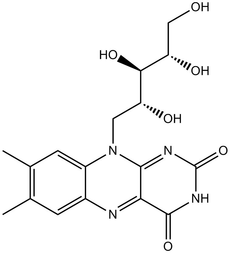 Riboflavin (Vitamin B2) Chemical Structure