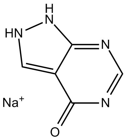 Allopurinol Sodium التركيب الكيميائي