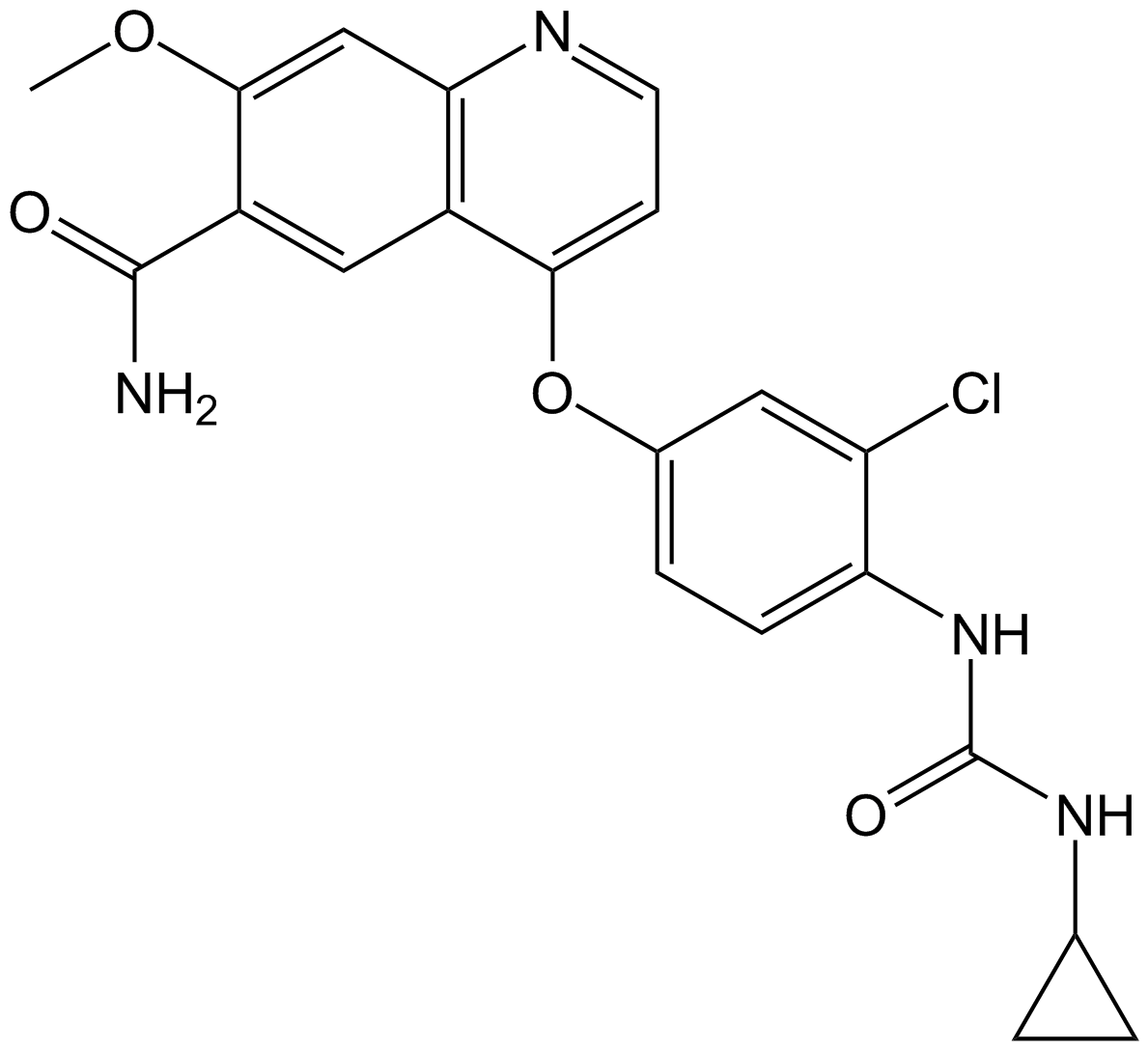 Lenvatinib (E7080)  Chemical Structure