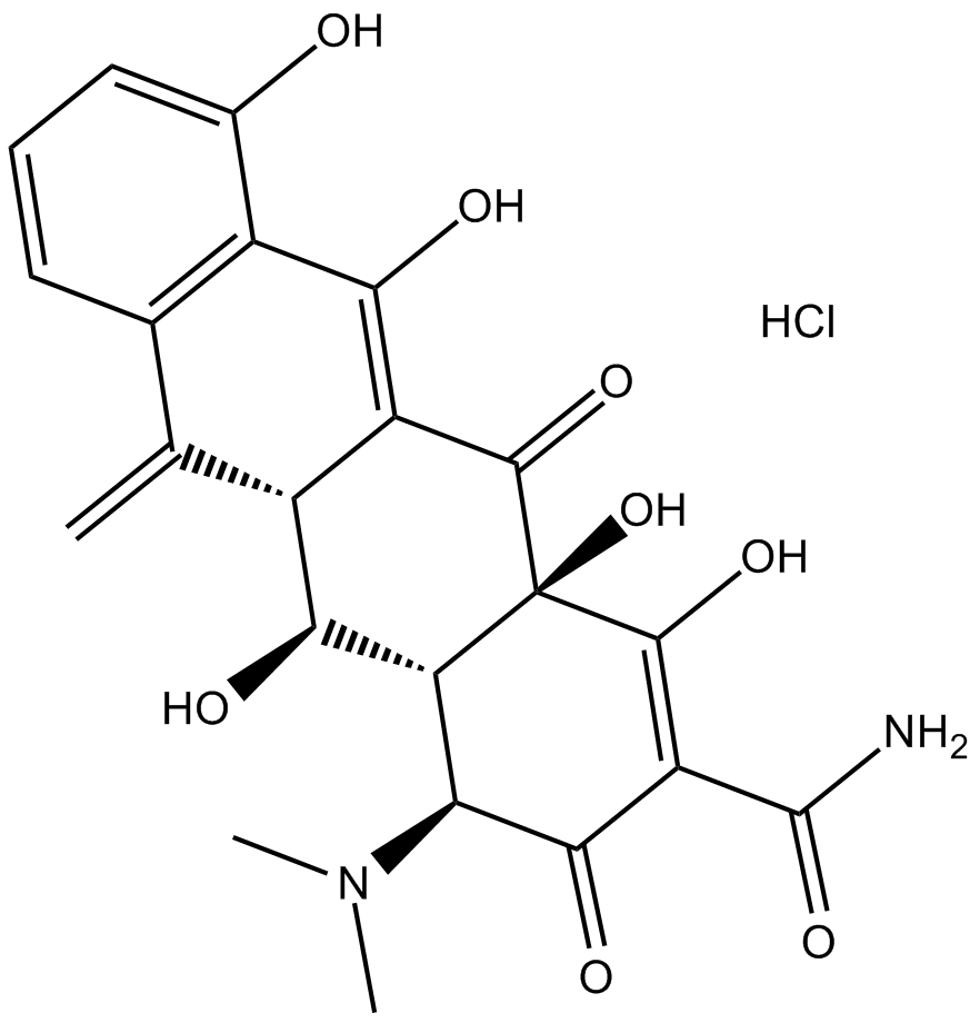 Methacycline HCl 化学構造