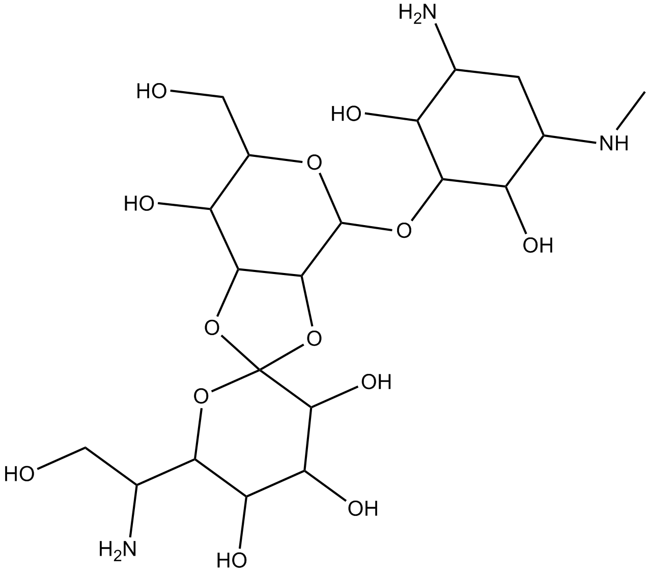 Hygromycin B 化学構造