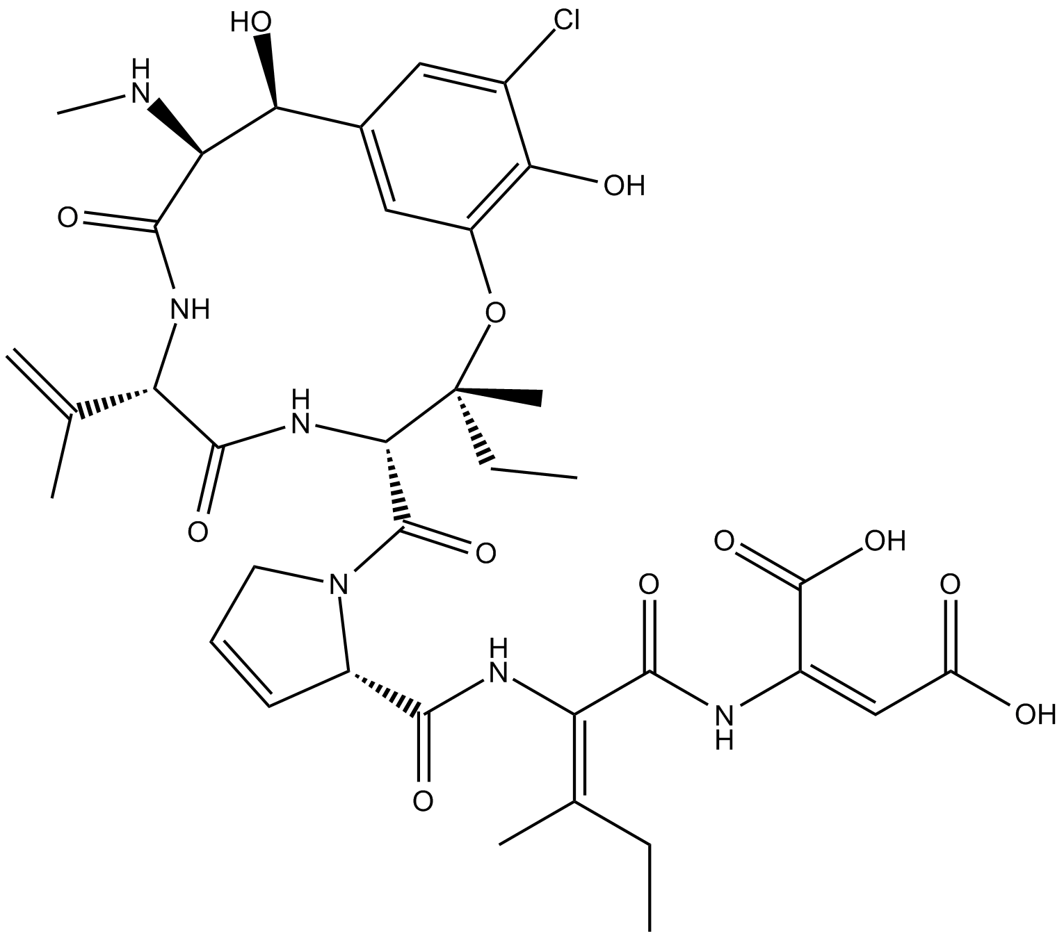 Phomopsin A 化学構造