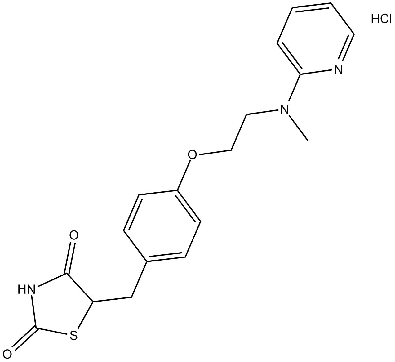 Rosiglitazone HCl التركيب الكيميائي