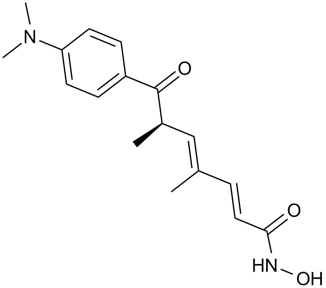 Trichostatin A (TSA) Estructura química.