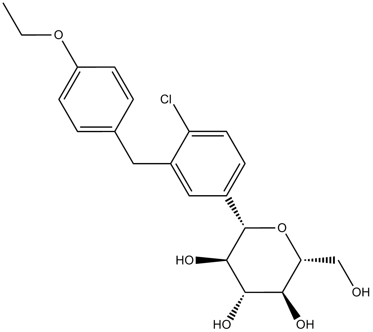 Dapagliflozin 化学構造