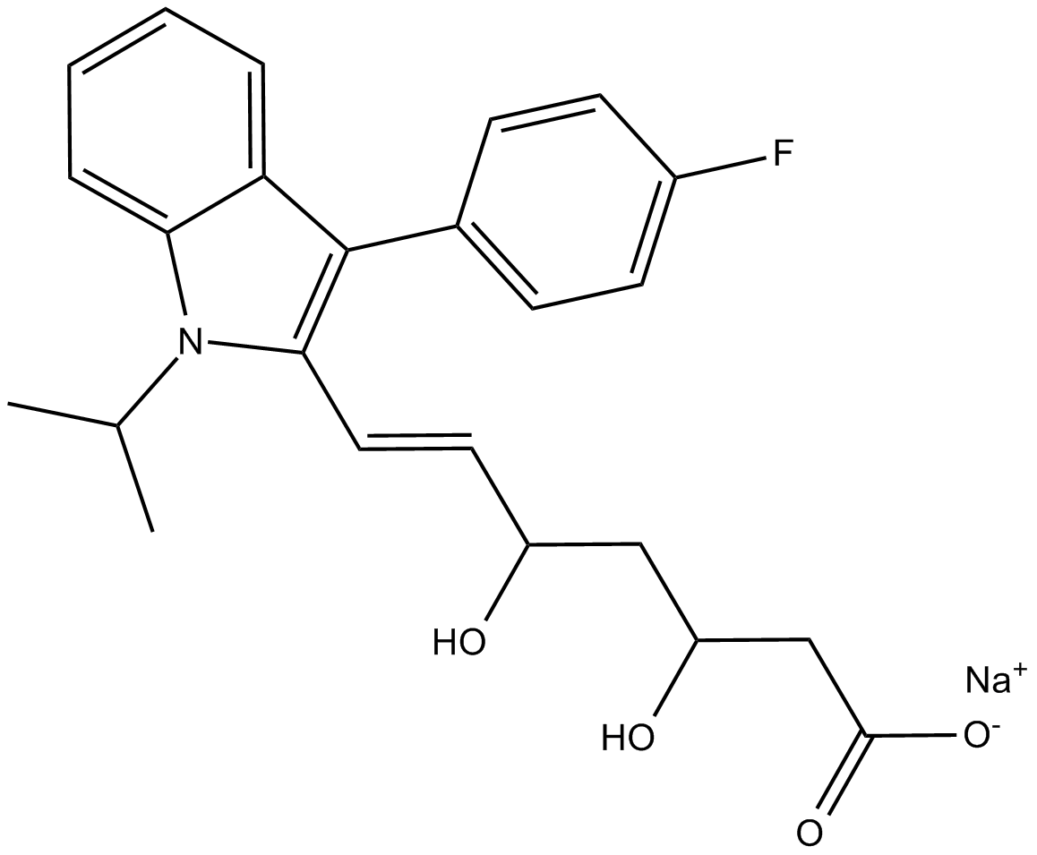 Fluvastatin Sodium  Chemical Structure