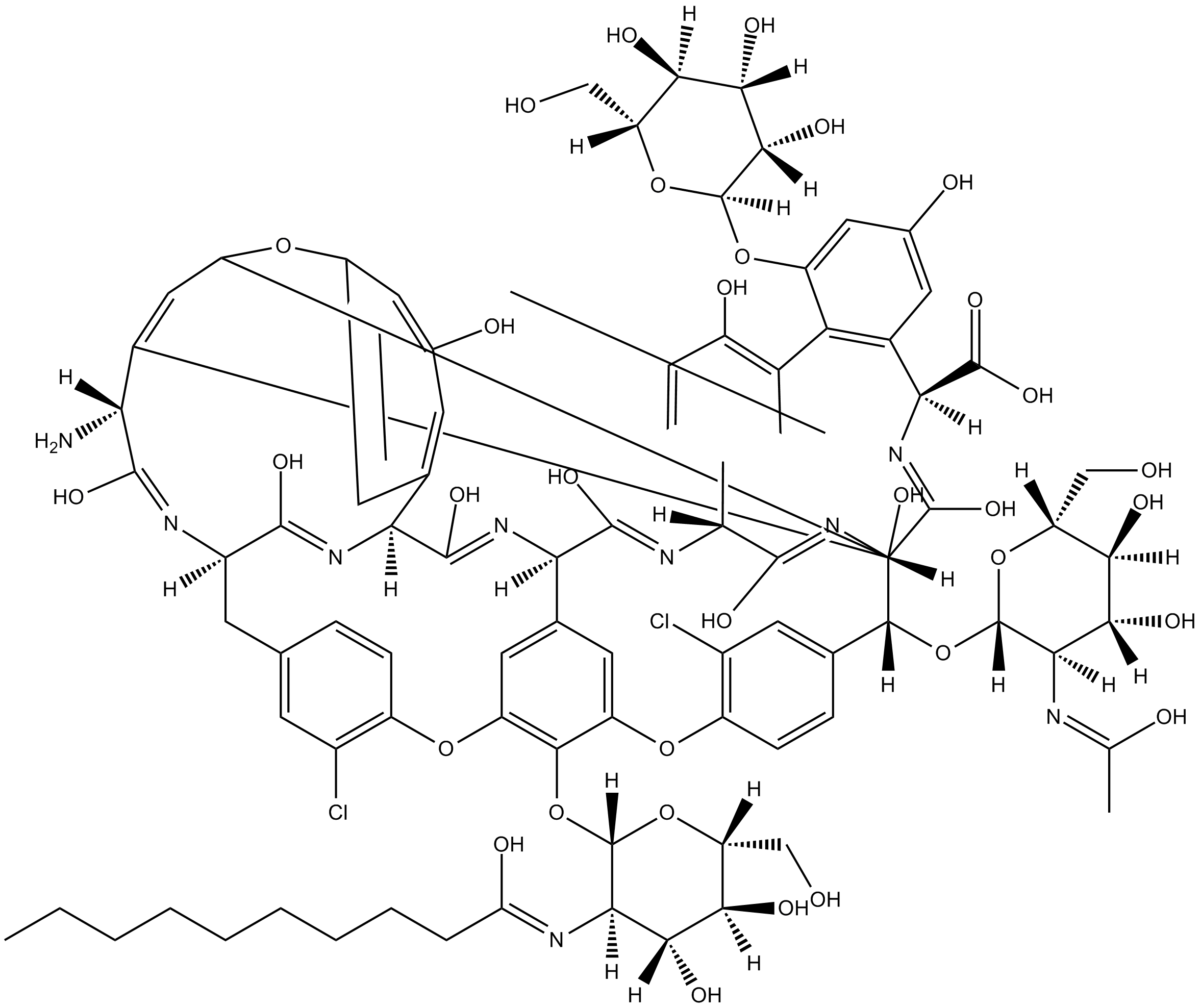 Teicoplanin A2-3 التركيب الكيميائي