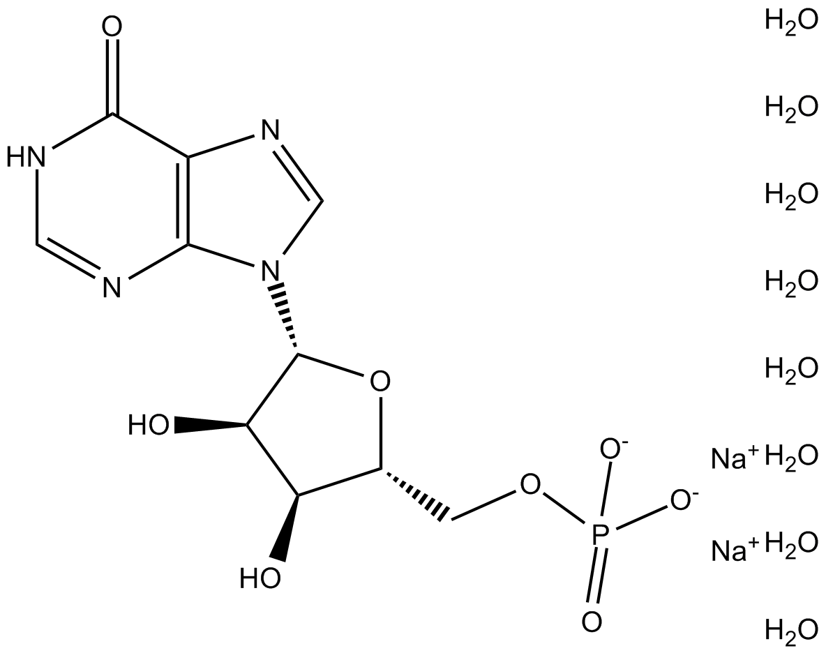 Inosine-5'-monophosphate (sodium salt hydrate)  Chemical Structure