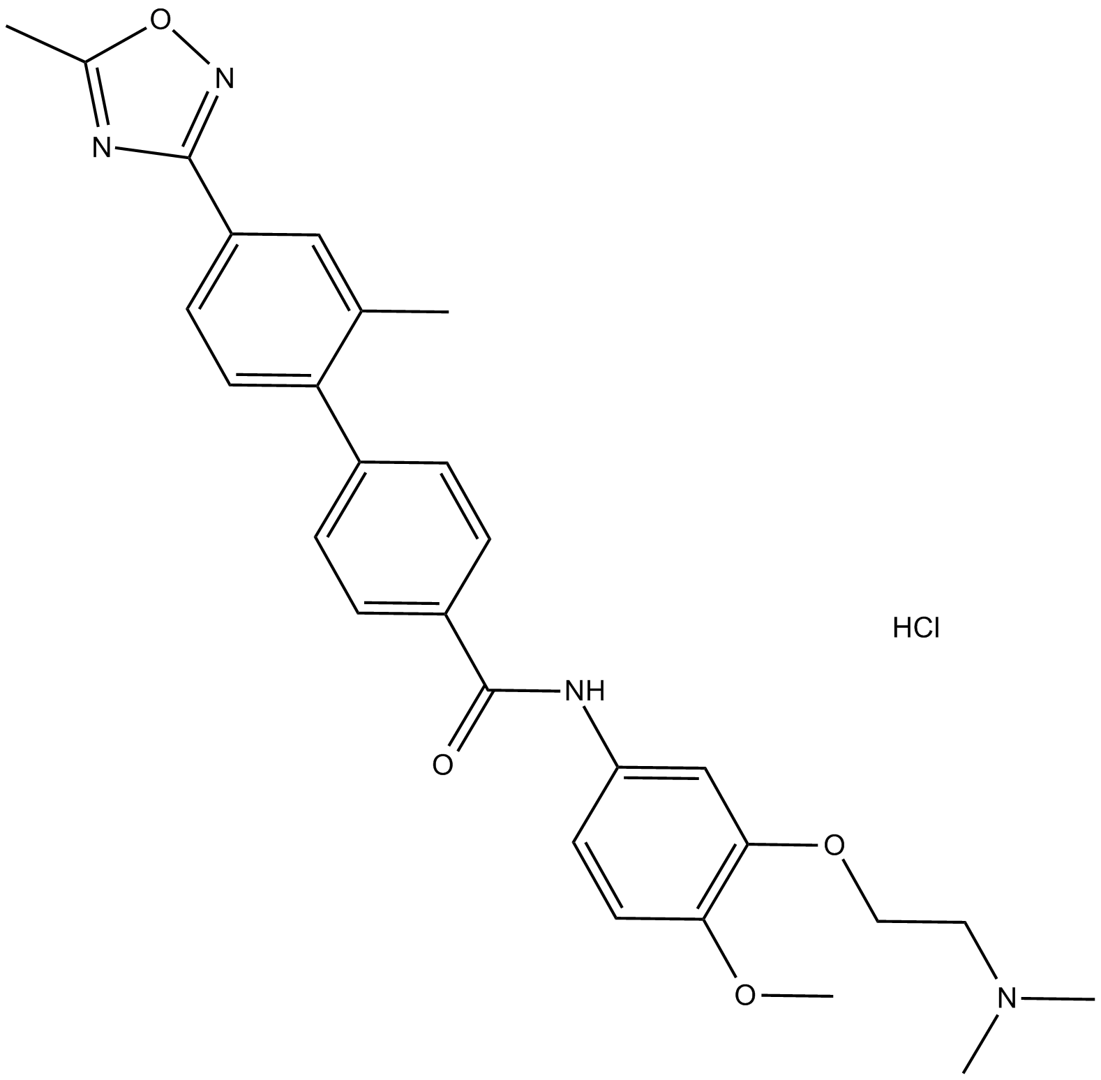 SB 216641 hydrochloride 化学構造