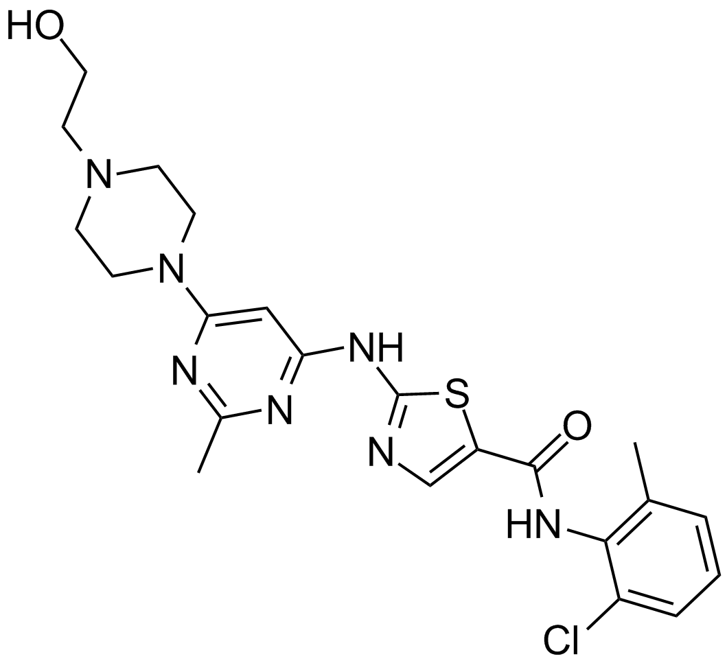 Dasatinib (BMS-354825)  Chemical Structure