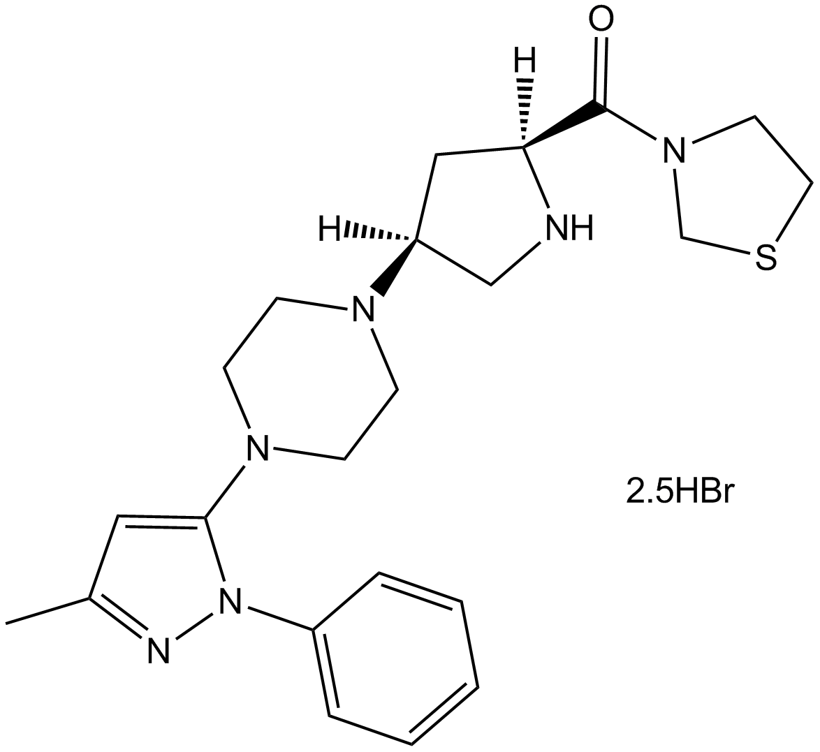 Teneligliptin hydrobromide Chemische Struktur
