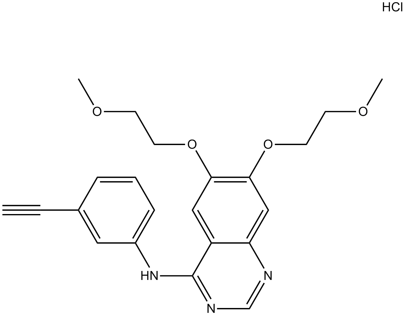 Erlotinib Hydrochloride  Chemical Structure