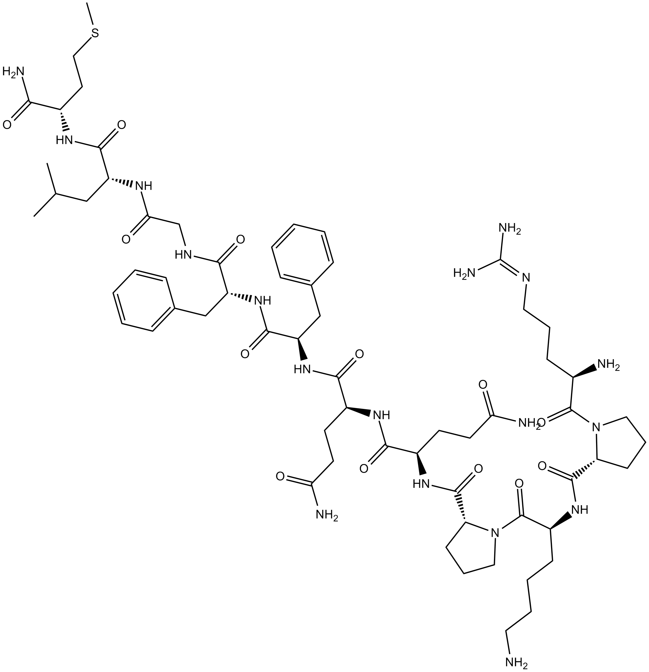 Substance P التركيب الكيميائي