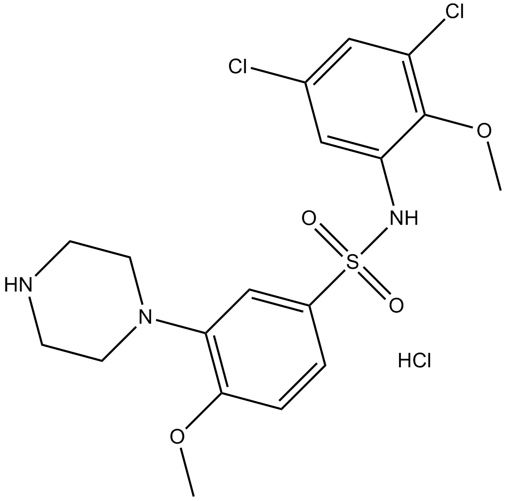 SB 399885 hydrochloride 化学構造