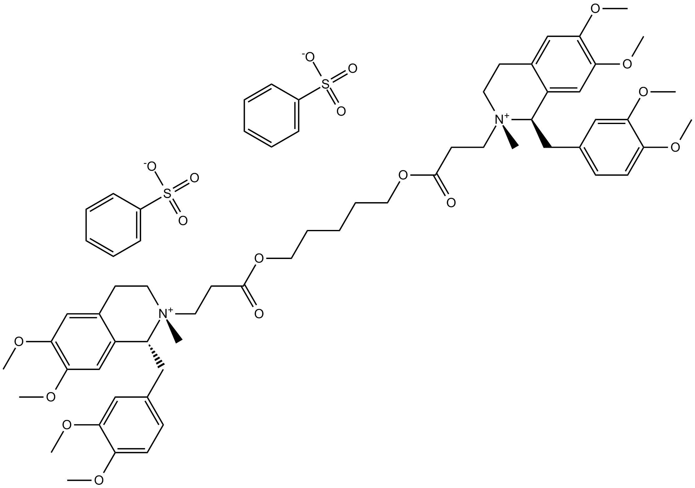 Atracurium Besylate Chemical Structure