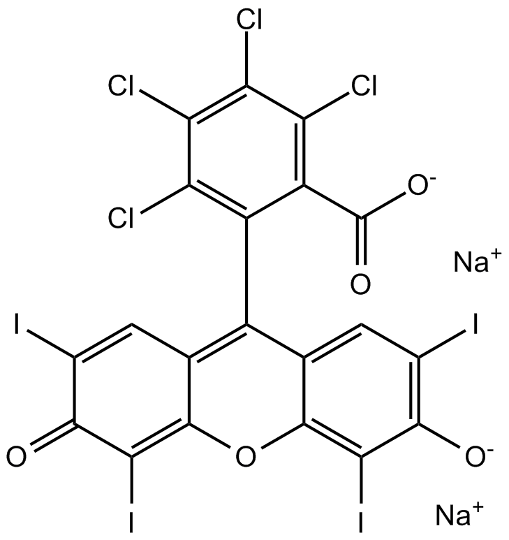 Rose Bengal Chemische Struktur