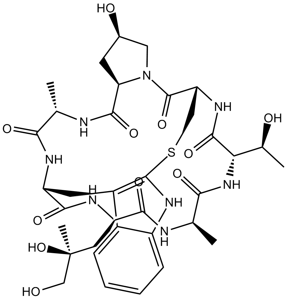 Phalloidin التركيب الكيميائي
