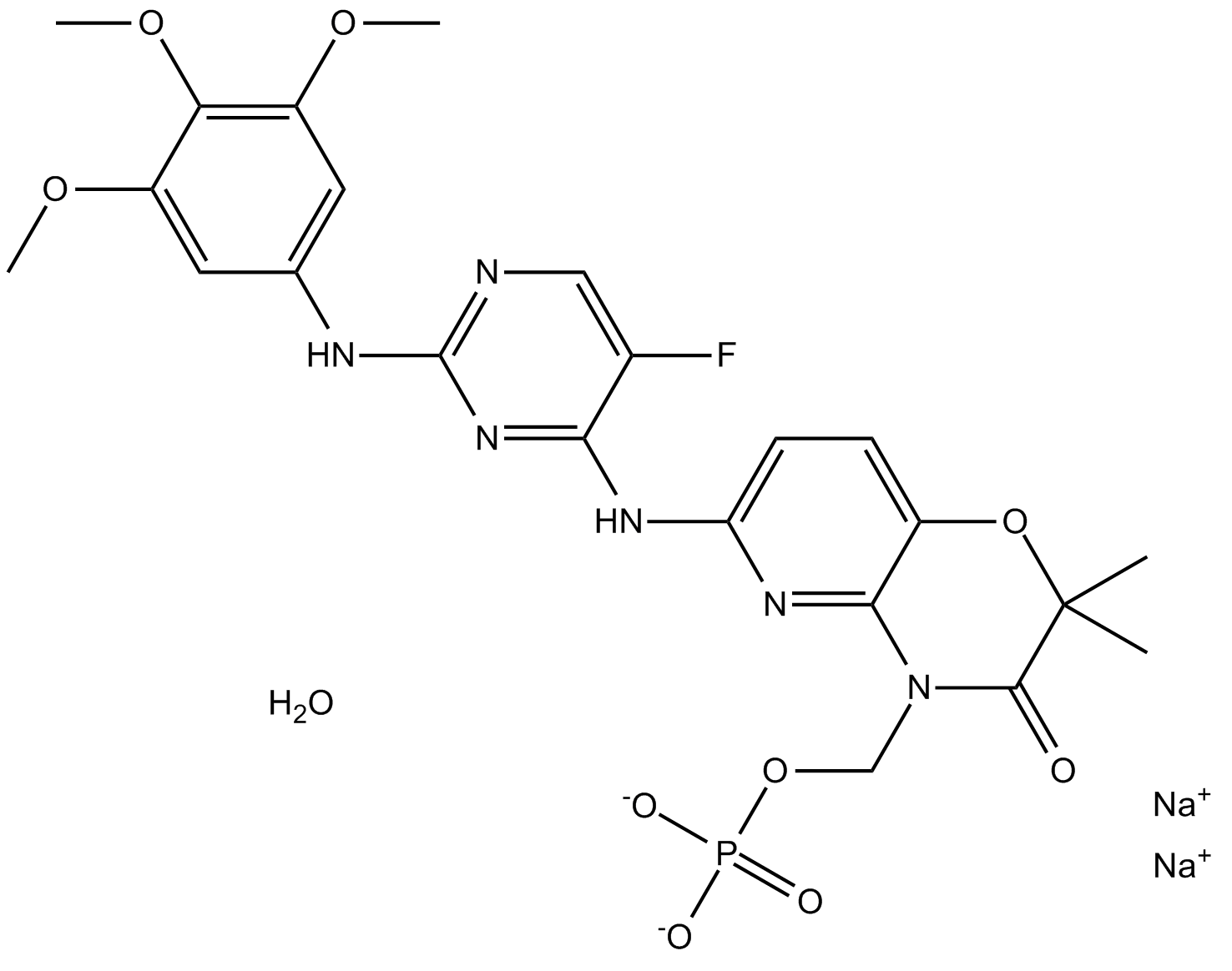 R788 disodium hexahydrate Chemische Struktur