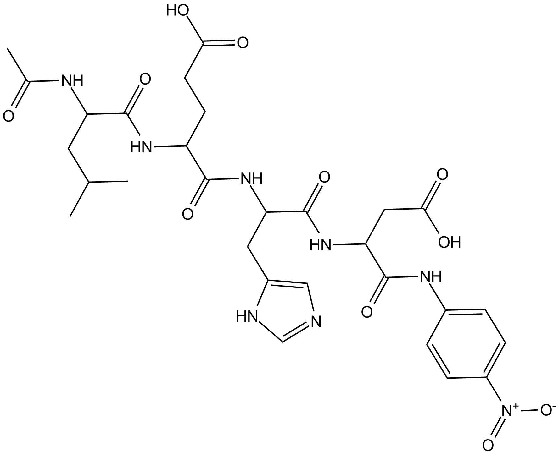 Ac-LEHD-pNA Chemical Structure