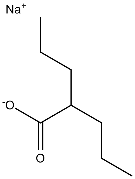 Valproic acid sodium salt (Sodium valproate)  Chemical Structure