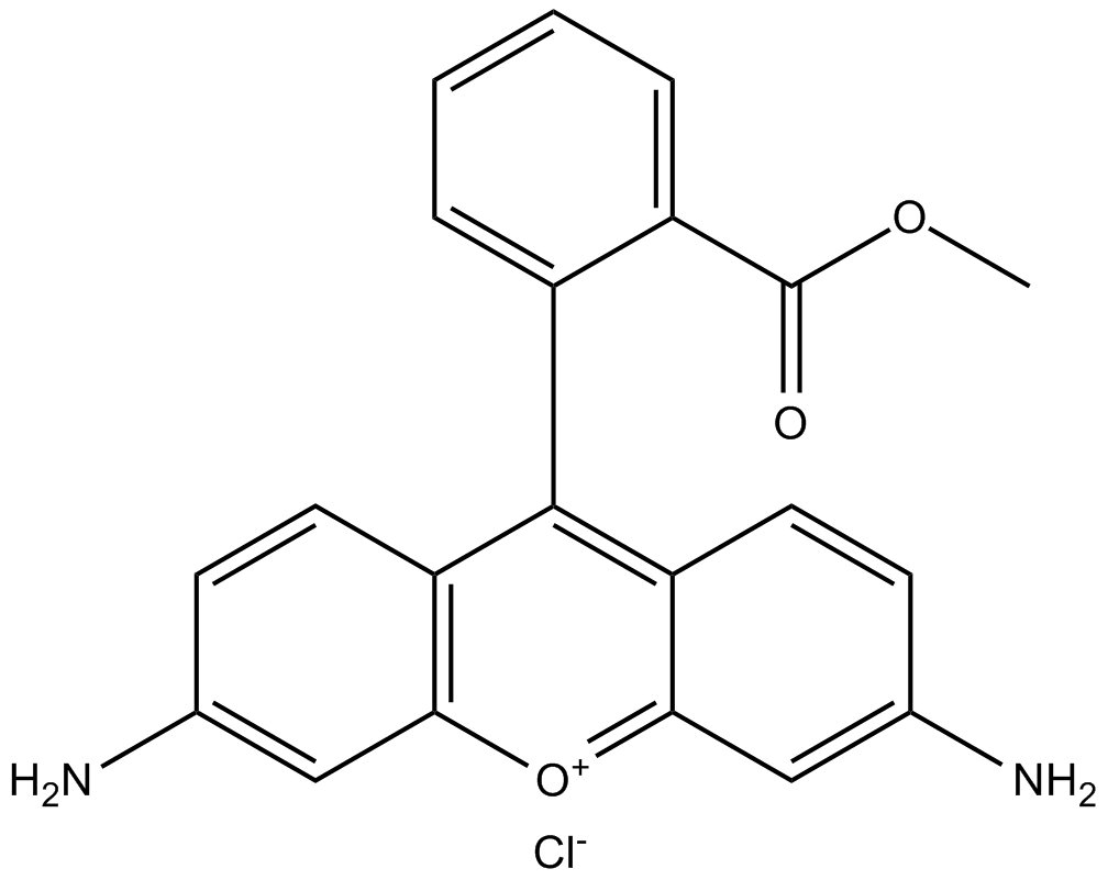 Rhodamine 123 (chloride) التركيب الكيميائي