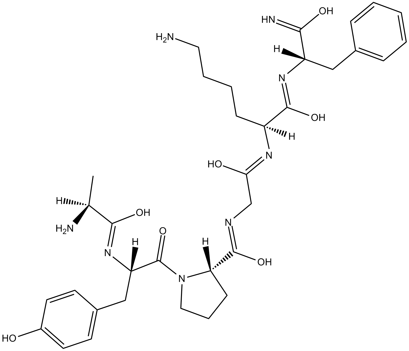 PAR-4 Agonist Peptide, amide (AY-NH2)  Chemical Structure